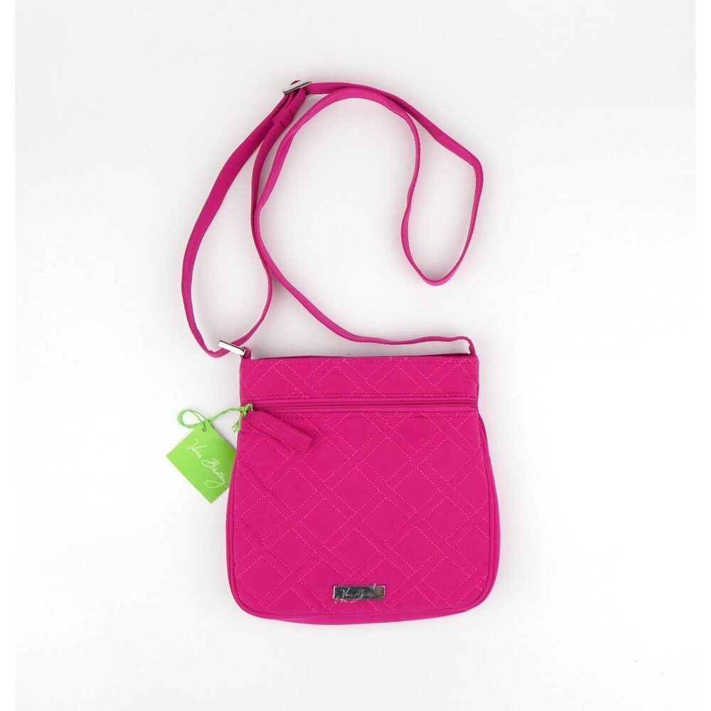 Vera Bradley Fuchsia‎ Petite Double Zip Hipster NWT